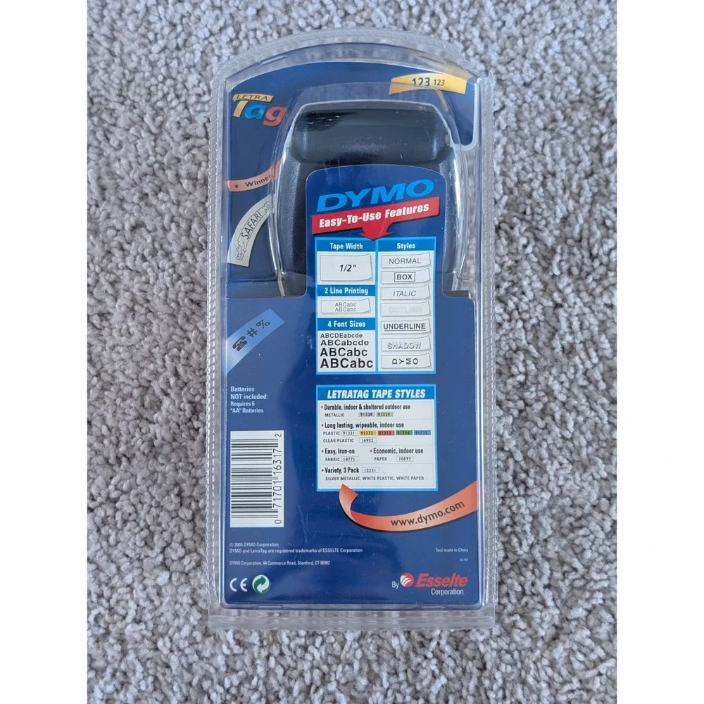 DYMO LetraTag Handheld 2004 Label Maker Printer Blue Sealed